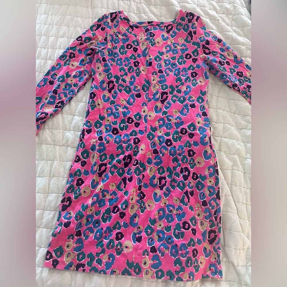 Pink Multicolor Leopard Print Dress - Picture 5 of 5